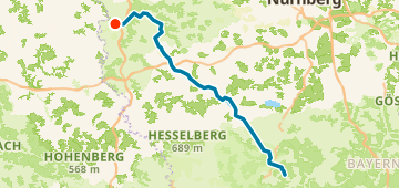 Altmühltal Radweg_MQ - Day 1 — 122 km trekking point-to-point near Rothenburg ob der Tauber, DE.