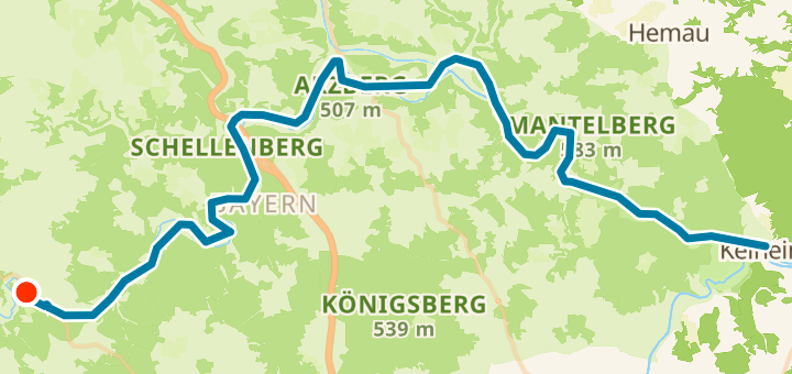 Altmühltalradweg-komplett - Day 2 — 92 km trekking point-to-point near Eichstätt, DE.