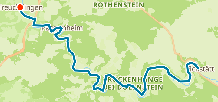 Altmühltalradweg-komplett - Day 3 — 43 km trekking point-to-point near Treuchtlingen, DE.