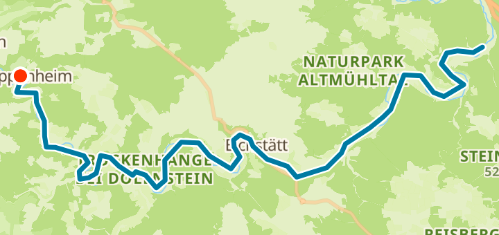 Altmühltalradweg-komplett - Day 3 — 63 km trekking point-to-point near Pappenheim, DE.