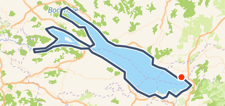 Die Bodensee-Umrundung — 255 km road loop.