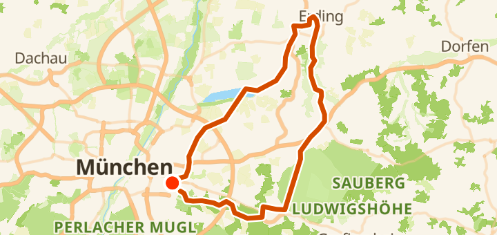 MUC - Erding — 91 km gravel loop near Munich, DE.