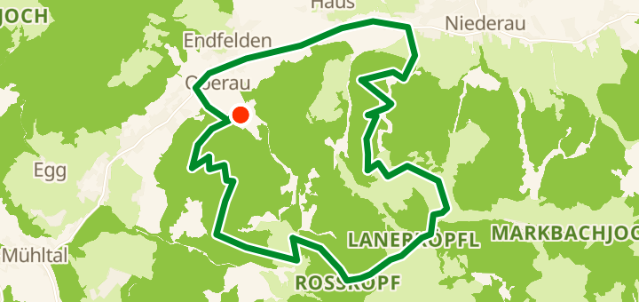 Map of Mountainbike-Tour nach Rosskopf, a 16 km mtb loop near Wildschönau, AT.