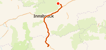 Map of Tag 2 - Dienstag, a 111 km gravel route near Eben am Achensee, AT.