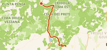 Map of MUC - Verona Tag 4, a 102 km gravel route near Borca di Cadore, IT.