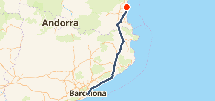 Tag13: Köln - Barcelona ❤️ — 218 km road point-to-point.