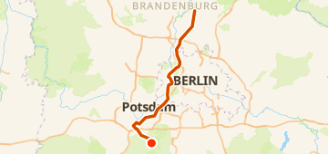 Map of von Dresden nach Stralsund - Tag 3 - von Stücken nach Kavelgraben, a 100 km gravel route near Michendorf, DE.