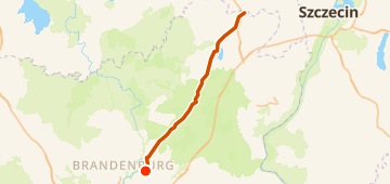 Map of von Dresden nach Stralsund - Tag 4 - von Kavelgraben nach Züsedom, a 94 km gravel route near Liebenwalde, DE.