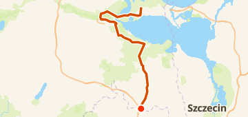 Map of von Dresden nach Stralsund - Tag 5 - von Züsedom nach Mellenthin, a 106 km gravel route near Schönfeld, DE.