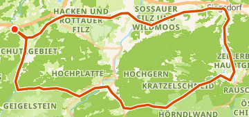 Map of Von Fluss Prien nach Weiße Traun bei Ruhpolding, a 89 km gravel loop near Aschau im Chiemgau, DE.