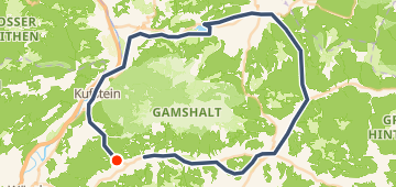 Map of Walchsee – Ausblick Zahmer Kaiser Runde von Walchsee_von Raintalweg 34, a 79 km road loop near Söll, AT.