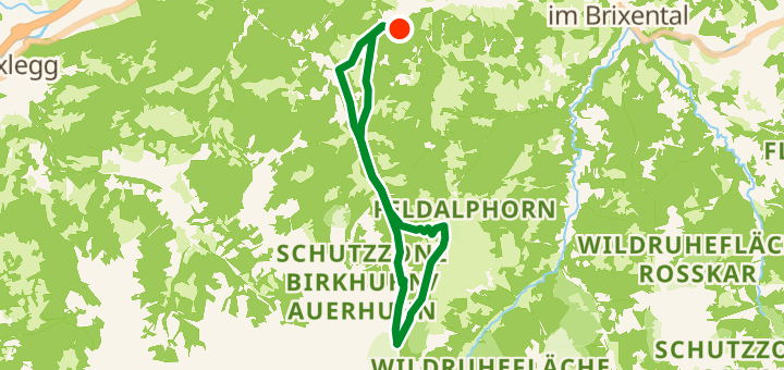 Map of Wildschönau - Schönanger Alm, a 33 km mtb loop near Wildschönau, AT.